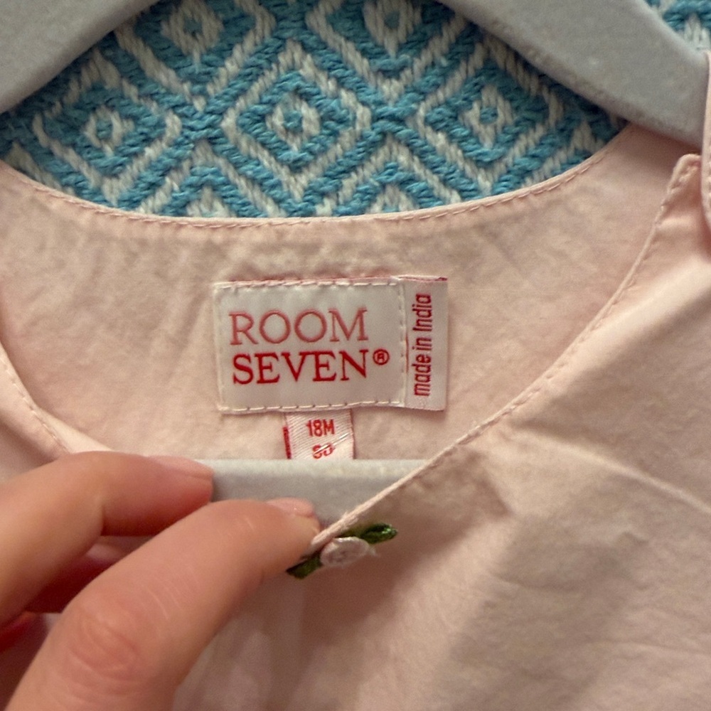 Room Seven Pink Ruffled Baby Romper - Picture 3 of 9